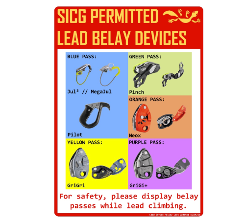 Belay devices for leading
